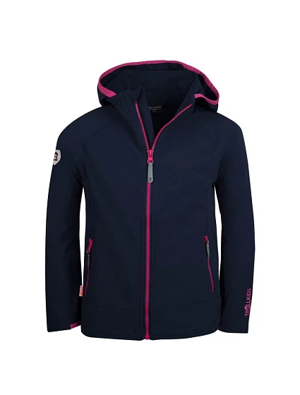 Trollkids Dívčí elastická bunda Kvalvika navy/magenta (329-114)