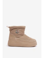 Dámské nazouvací sněhule na platformě model 21636250 - Boto Dámské nazouvací sněhule na platformě model 21636250 - Boto