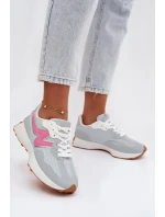 Dámské sportovní boty na platformě modré model 21919433 - Boto