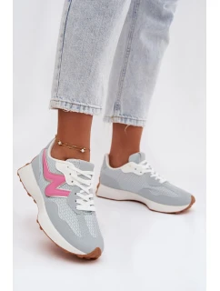 Dámské sportovní boty na platformě modré model 21919433 - Boto