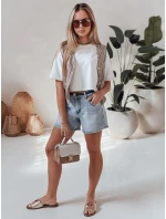 Dámské džínové šortky s páskem HELLO JEAN modré FashionStreet SY0481 Dámské džínové šortky s páskem HELLO JEAN modré FashionStreet SY0481