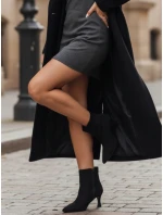 Dámské semišové kozačky černé model 21993194 - Dstreet Dámské semišové kozačky černé model 21993194 - Dstreet