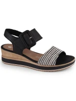 Remonte W RKR646 kožené sandály na platformě