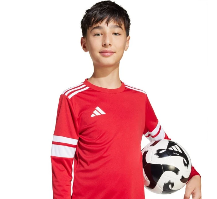 Dětský dres adidas Squadra 25 s dlouhým rukávem červenobílý JJ0041