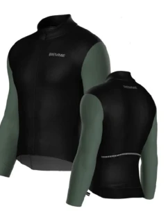 model 21851035 tričko s dlouhým rukávem černá zelená XL - Biemme