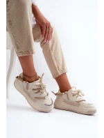 Dámské sportovní boty tenisky béžové model 21659075 - Boto Dámské sportovní boty tenisky béžové model 21659075 - Boto