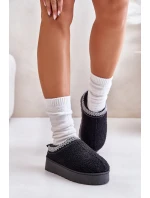 Dámské Sněhule Na Platformě S Vyšíváním Černé Tirissa Dámské Sněhule Na Platformě S Vyšíváním Černé Tirissa