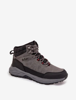 Pánské zateplené trekingové boty Lee Cooper – šedé