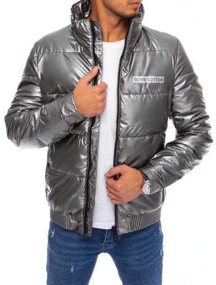 Pánská zimní bunda tmavě šedá FashionStreet TX3860