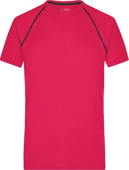 Daiber JN 496 Pánské funkční tričko 02.0496 bright pink/titan Daiber JN 496 Pánské funkční tričko 02.0496 bright pink/titan