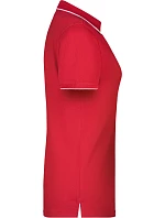 Daiber JN 727 Dámské piqué polo s kontrastní légou 02.0727 red/white Daiber JN 727 Dámské piqué polo s kontrastní légou 02.0727 red/white