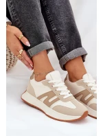 Dámské Sportovní Boty Na Platformě Béžové model 21686217 - Boto Dámské Sportovní Boty Na Platformě Béžové model 21686217 - Boto