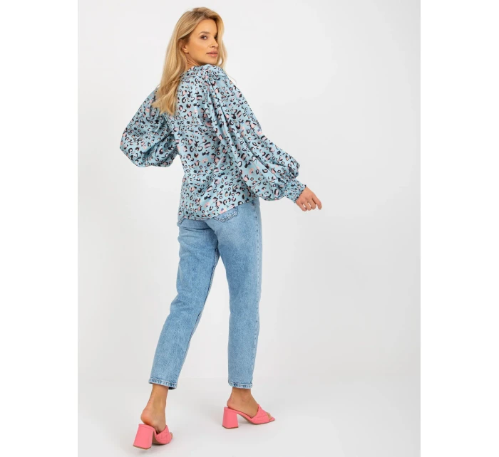 Dámská košile LK KS  černá a modrá  model 18132708 - FPrice