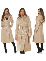 Sexy kožený kabát Musthave / Trenchcoat