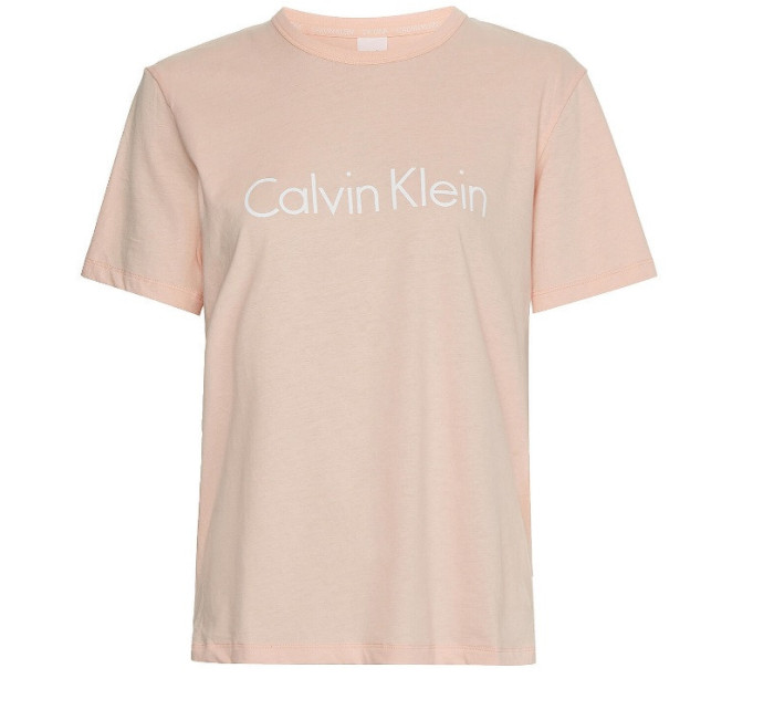 Dámské pyžamové tričko - QS6105E FAL - meruňková - Calvin Klein