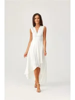 Večerní šaty SUK0410 bílé - Roco Fashion