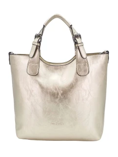 Módní zlatá dámská kabelka 2QAAG - Ines Delaure