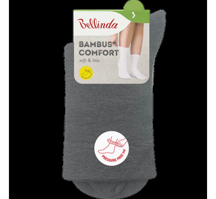 Dámské bambusové ponožky BAMBUS LADIES COMFORT SOCKS - BELLINDA - šedá