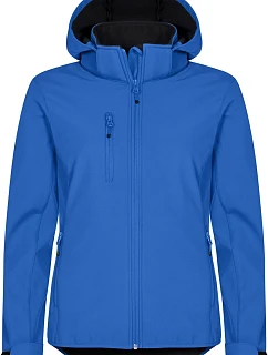 Clique Classics Softshell Hoody W Dámská 3-vrstvá softshellová bunda s kapucí 67.0917 royal blue