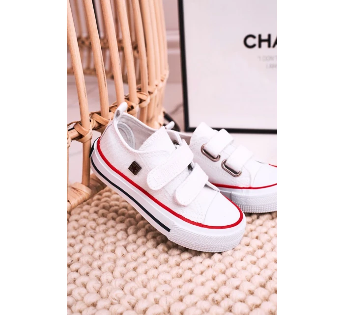 Dětské Tenisky Na Suchý Zip BIG STAR HH374199 Bile