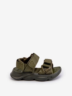 Dětské sandálky se zipy zelené model 21663697 - Boto