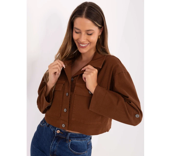 IT KR bunda FL7029.72 světle hnědá IT KR bunda FL7029.72 světle hnědá