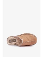 Domácí obuv Pantofle s výšivkou Dámské Inblu EY000028 Camel Domácí obuv Pantofle s výšivkou Dámské Inblu EY000028 Camel