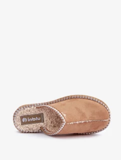 Domácí obuv Pantofle s výšivkou Dámské Inblu EY000028 Camel