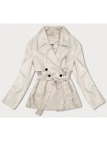 Krátký z ekologické kůže ve béžové barvě model 19035415 - J.STYLE