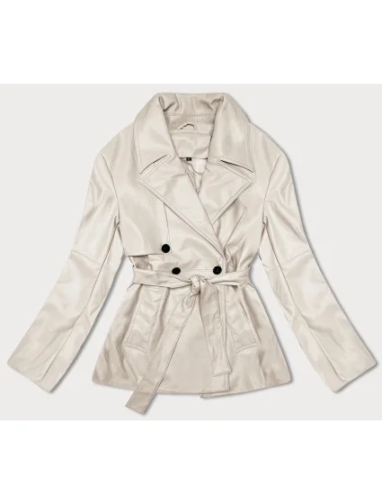 Krátký z ekologické kůže ve béžové barvě model 19035415 - J.STYLE