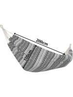 ZAHRADNÍ HAMMAK 1 OSOBA 200x100 cm ETNO S PŘIKRÝVKOU 1063980