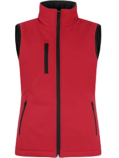 Clique Padded Softshell Vest Women Dámská zateplená softshellová vesta 67.0959 red