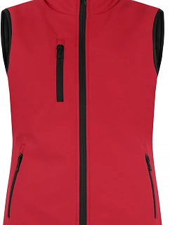 Clique Padded Softshell Vest Women Dámská zateplená softshellová vesta 67.0959 red