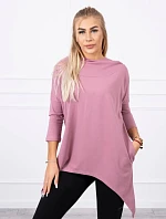 Mikina s potiskem kola tmavě růžová