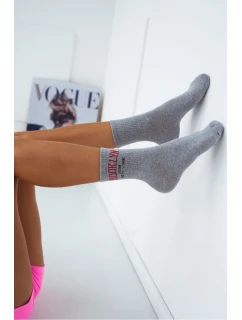 Dámské Ponožky S Nápisem Brooklyn Šedé