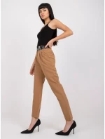 Spodnie DHJ SP model 20961794 camelowy - FPrice Spodnie DHJ SP model 20961794 camelowy - FPrice