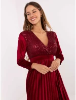 Sukienka IT SK model 21441155 bordowy - FPrice