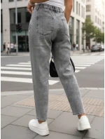 damskie mom fit z  szare model 22014078 - FashionStreet