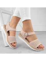 W model 19373122 béžové lodičky na platformě a podpatku - SERGIO LEONE