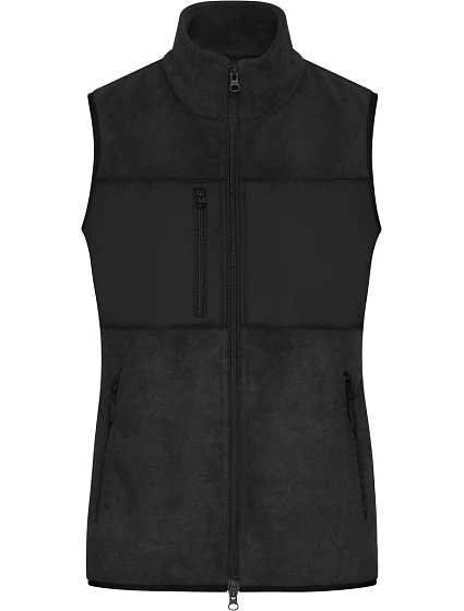 Daiber JN 1309 Dámská fleecová vesta 02.1309 black/black
