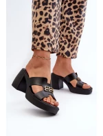 Kožené Dámské Žabky S A Ozdobou Černé model 21661361 - Zazoo