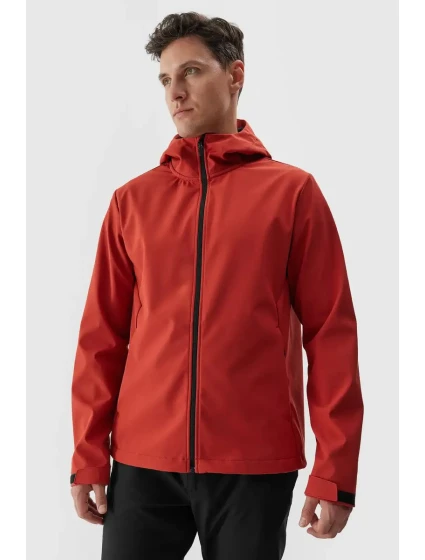 Pánská softshellová bunda s kapucí červená model 21678488 - 4F