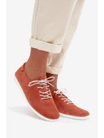 Dámské polobotky z přírodního semiše S.Barski LR61-7080 Oranžové