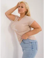 T shirt RV TS model 19920648 beżowy - FPrice