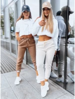 Dámské tepláky joggers JAMES beige FashionStreet UY1579