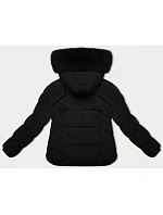 Černá bunda typu pro přechodné období model 21248537 - J.STYLE Černá bunda typu pro přechodné období model 21248537 - J.STYLE