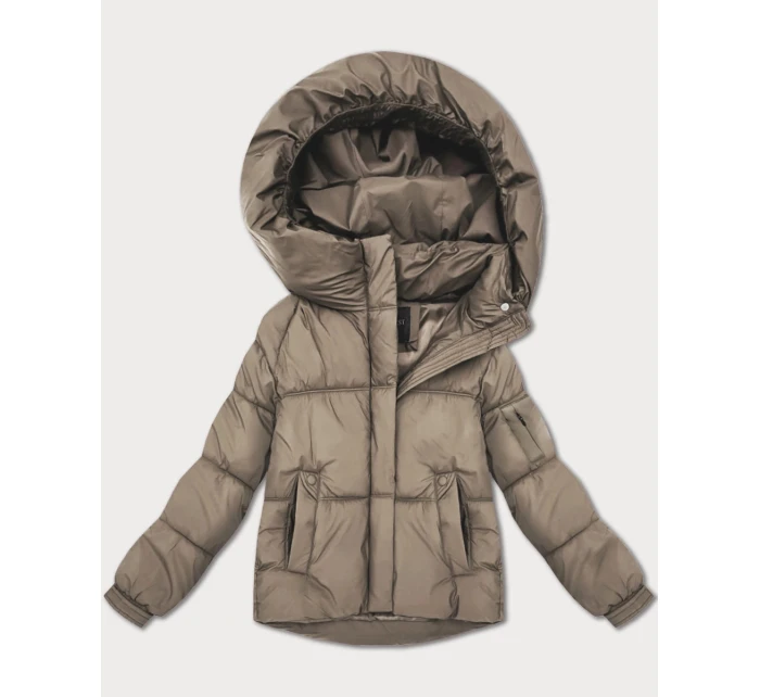 Béžová dámská oversize bunda pro přechodné období S'West (B2003-12)