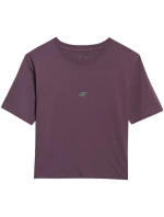 Dámské tričko tmavě fialové WAW25TTSH model 21749365 - 4F Dámské tričko tmavě fialové WAW25TTSH model 21749365 - 4F