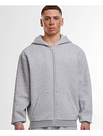 BY 443 Mikina s kapucí z těžké bavlny "Loose Fit" model 22456974 heather grey - Build your Brand BY 443 Mikina s kapucí z těžké bavlny "Loose Fit" model 22456974 heather grey - Build your Brand