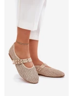 Baletky S Pletením A Pásky Béžové model 21699473 - Boto